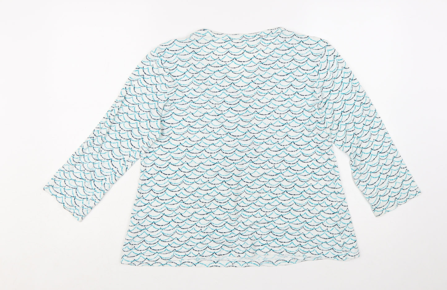 Seasalt Cornwall Women’s Blue 3/4 Sleeve Tunic Blouse Size 10