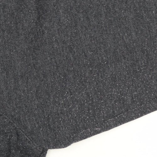 FatFace Womens Grey Embroidered 3/4 Sleeve Jersey T-Shirt Size 18
