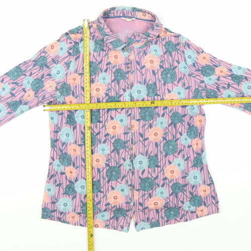 White Stuff Womens Multicoloured Floral Cotton Tunic Shirt UK 12