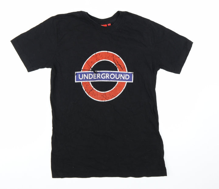 Transport for London Men's Black Underground Graphic T-Shirt M