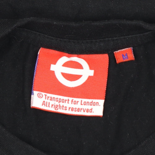 Transport for London Men's Black Underground Graphic T-Shirt M