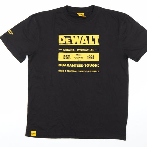 DeWalt Men's Black Medium Workwear Graphic Print T-Shirt