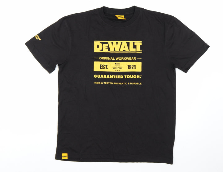 DeWalt Men's Black Medium Workwear Graphic Print T-Shirt