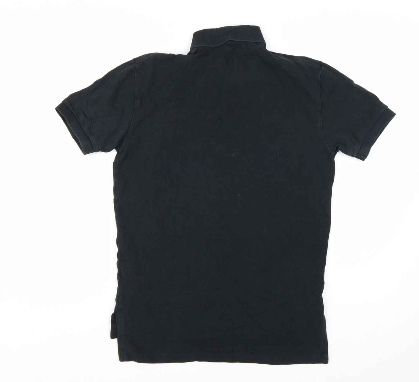 Ralph Lauren Men's Black Slim Fit Cotton Polo Shirt S