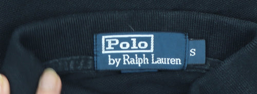 Ralph Lauren Men's Black Slim Fit Cotton Polo Shirt S