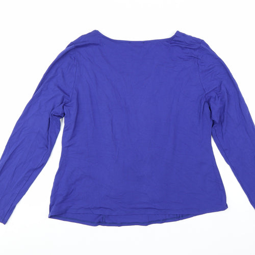 Alexon Women’s Blue Long Sleeve Stretch Jersey Blouse XL