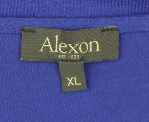 Alexon Women’s Blue Long Sleeve Stretch Jersey Blouse XL