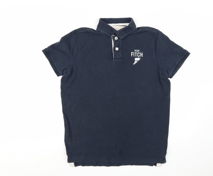 Abercrombie & Fitch Men's Blue 2XL Cotton Polo Shirt