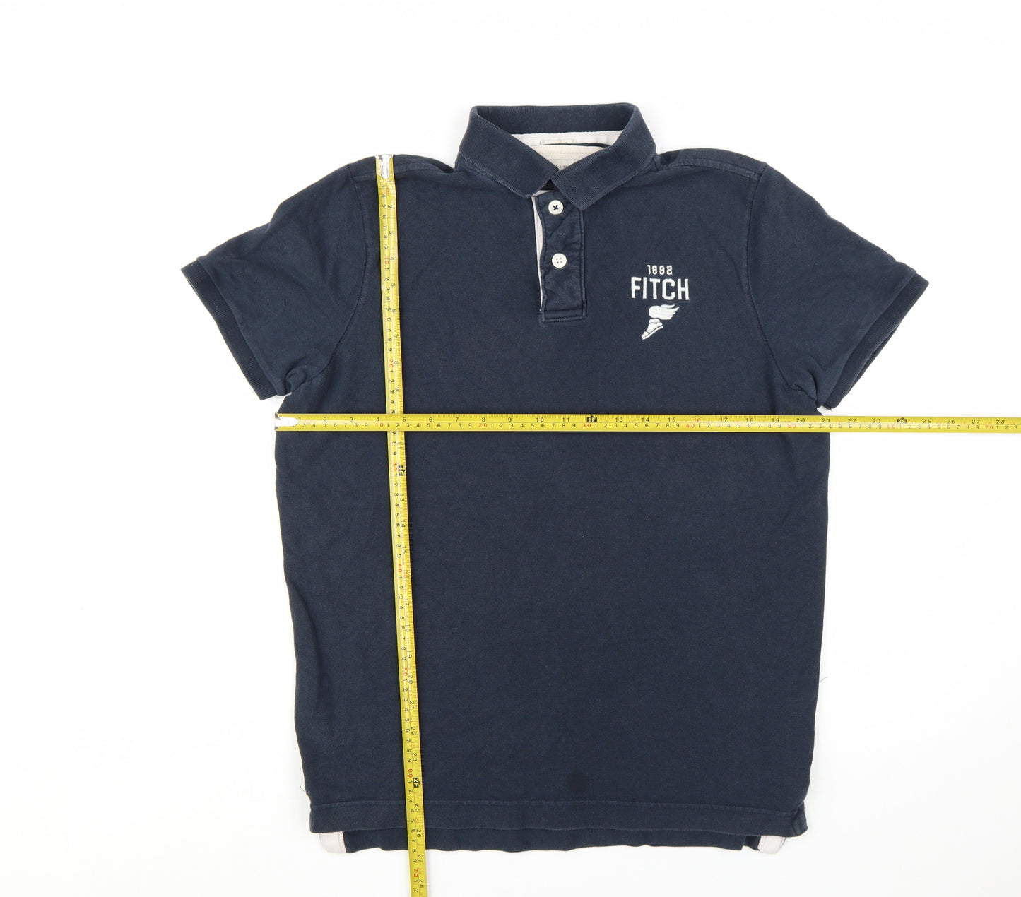 Abercrombie & Fitch Men's Blue 2XL Cotton Polo Shirt