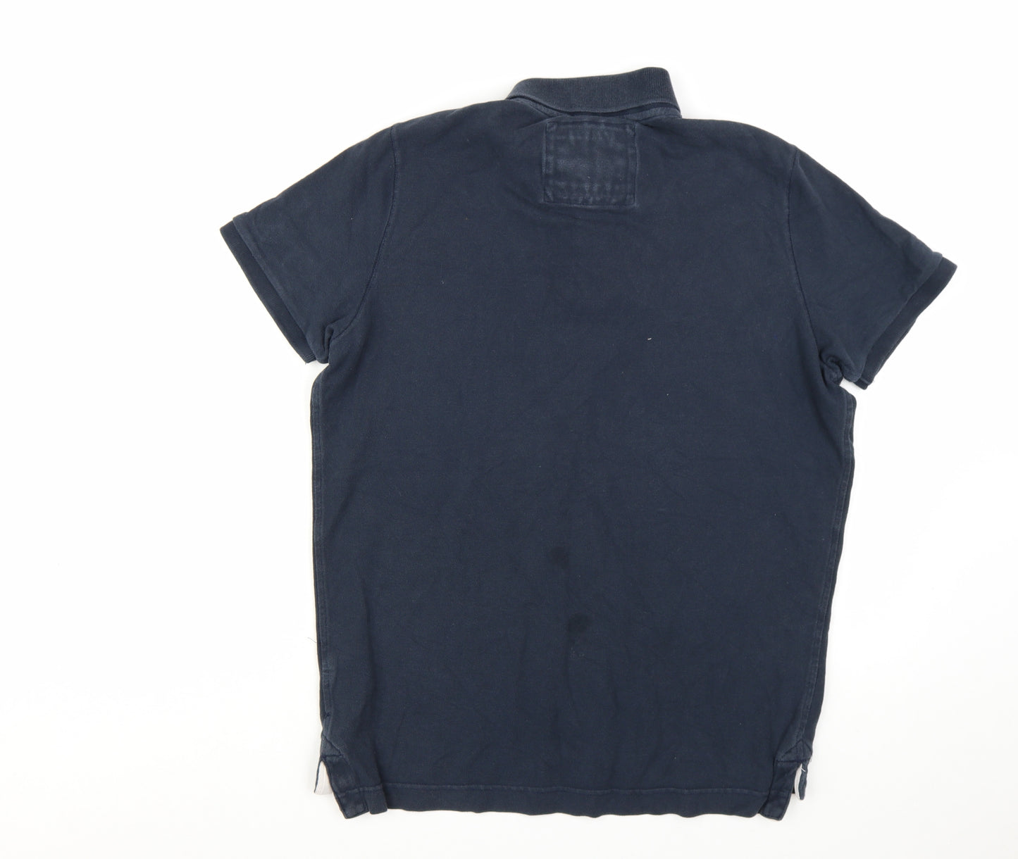 Abercrombie & Fitch Men's Blue 2XL Cotton Polo Shirt