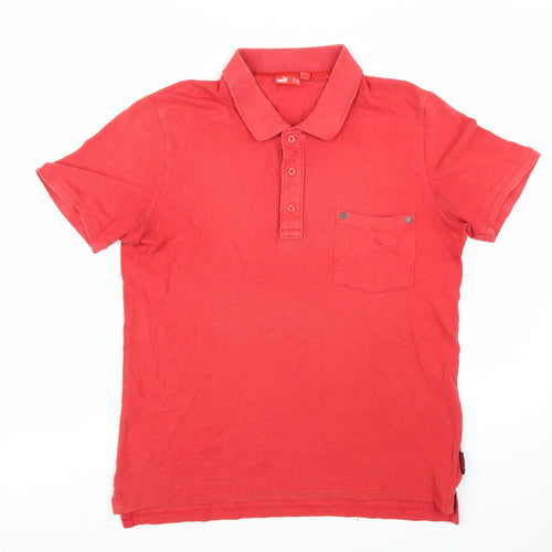 Puma Ducati Red Short Sleeve Men's Polo Shirt Size M