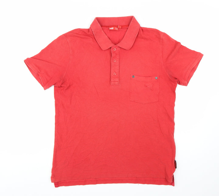 Puma Ducati Red Short Sleeve Men's Polo Shirt Size M