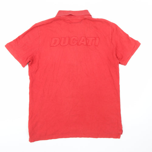 Puma Ducati Red Short Sleeve Men's Polo Shirt Size M