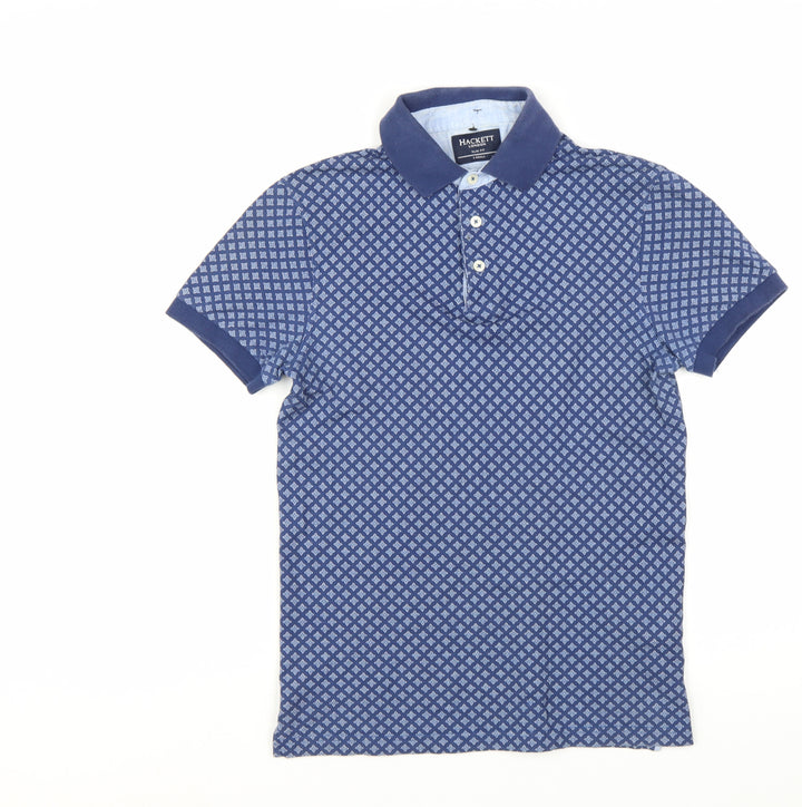 Hackett London Men's Blue XS Slim Fit Cotton Polo Shirt