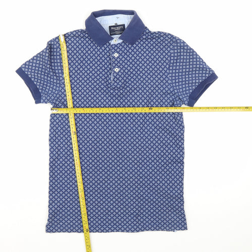 Hackett London Men's Blue XS Slim Fit Cotton Polo Shirt
