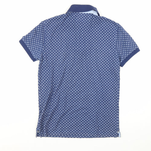 Hackett London Men's Blue XS Slim Fit Cotton Polo Shirt
