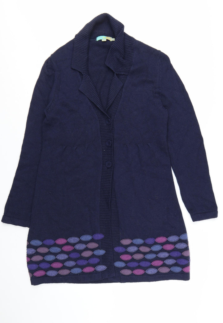 Boden Women's Blue Long Sleeve Cardigan Size 18 Classic Knit