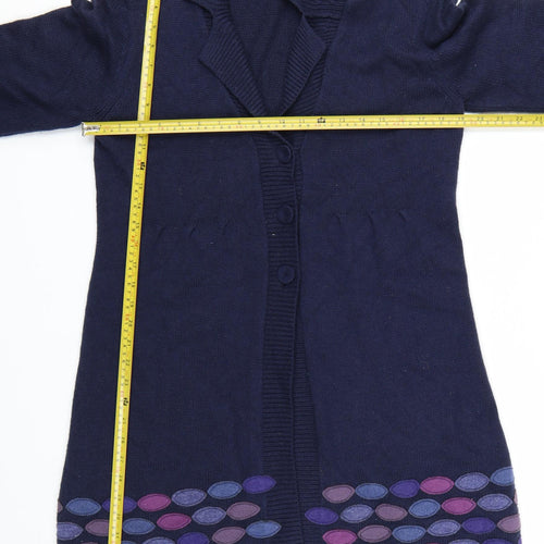 Boden Women's Blue Long Sleeve Cardigan Size 18 Classic Knit