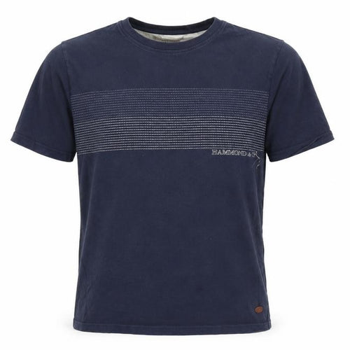 Hammond & Co Men's Navy Blue Cotton Crew Neck T-Shirt Medium