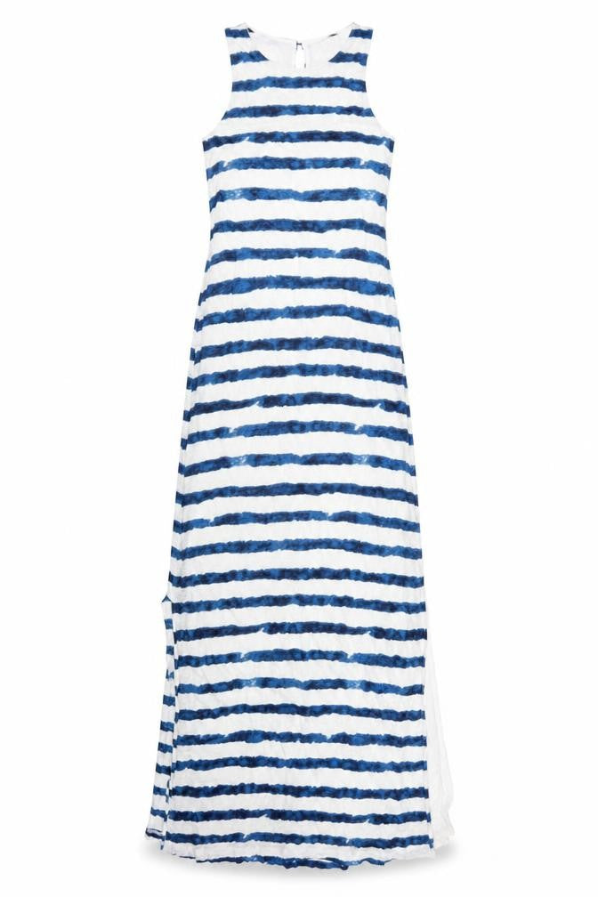 Ralph Lauren Women’s Blue Striped Sleeveless Long Tank Dress Size S