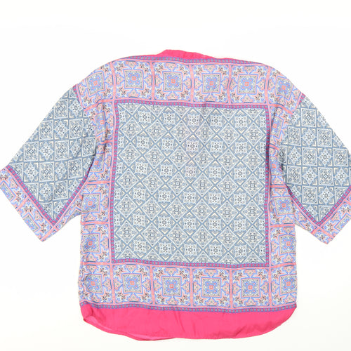 Zara Women Multicoloured Geometric Tunic Blouse Size 12