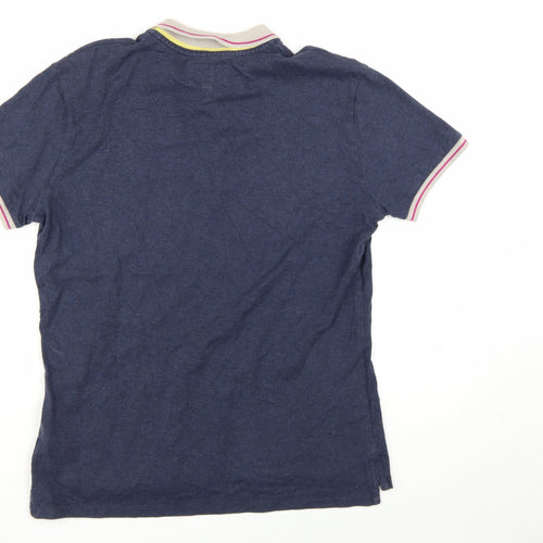 Armani Jeans Men's Blue Short Sleeve Cotton Polo Shirt XL