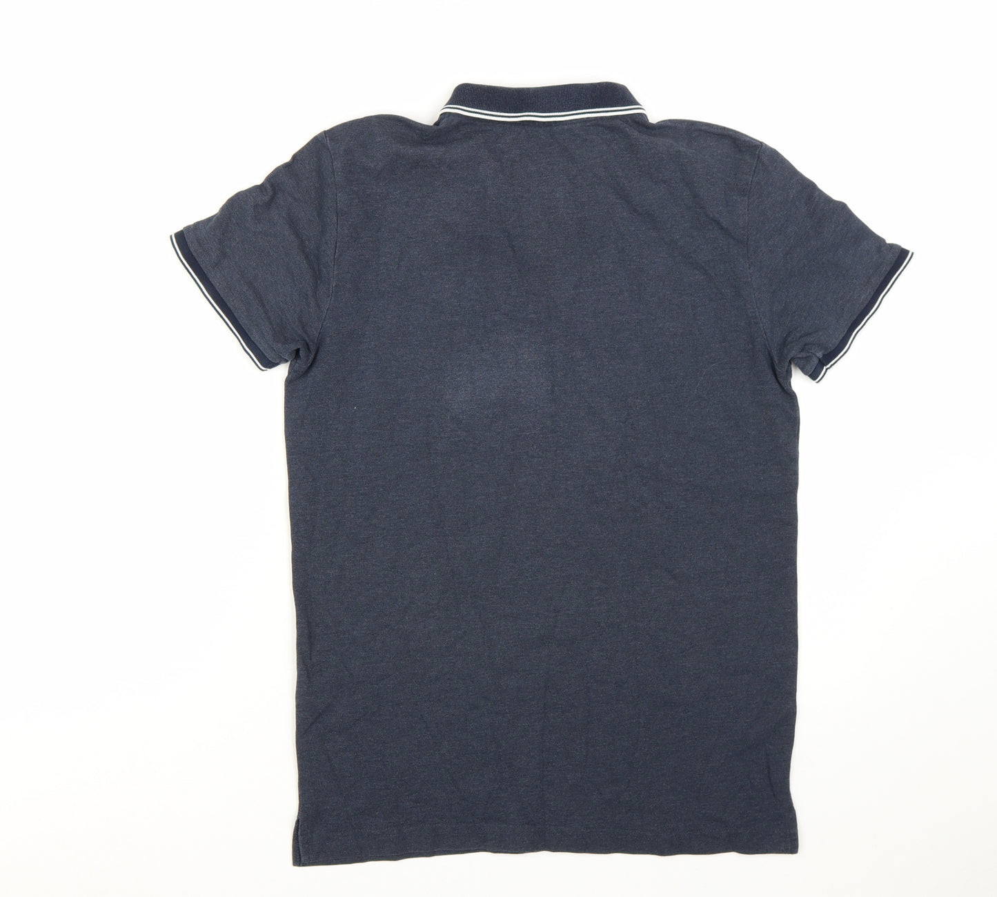 Tom Tailor Denim Men's Blue Regular Fit Polo Shirt Size M