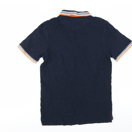 Jack & Jones Men's Blue M Short Sleeve Polo Shirt Cotton