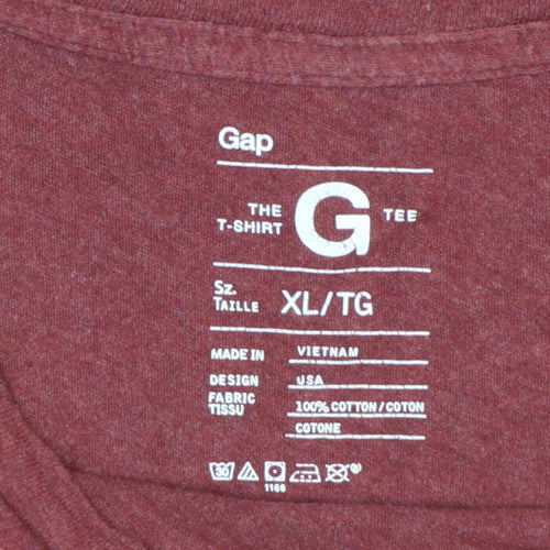 Gap Men's Red Appalachian Trails Graphic T-Shirt XL Cotton