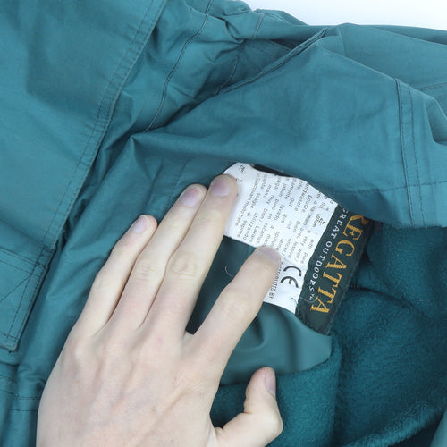 Regatta Men's Green & Purple Waterproof Hooded Parka Jacket L