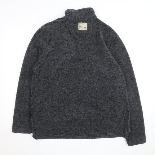 Joules Mens Grey Fleece 1/2 Zip Pullover Jumper Size L