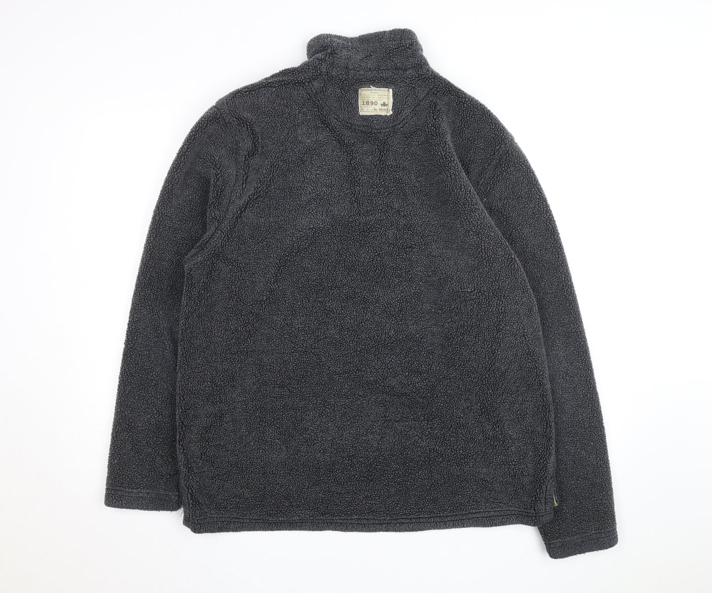 Joules Mens Grey Fleece 1/2 Zip Pullover Jumper Size L