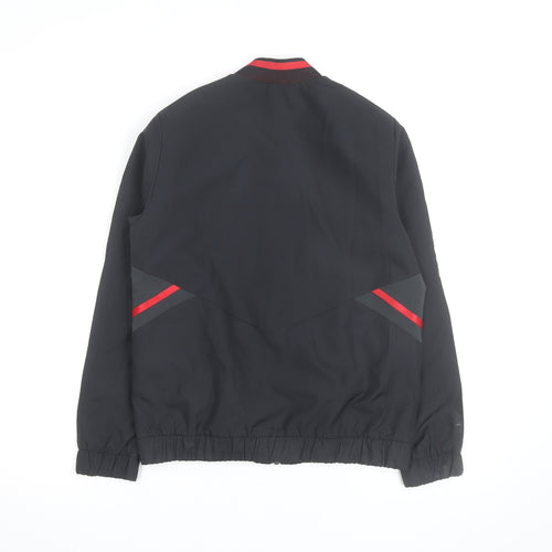 adidas Boys Black Manchester United Track Jacket 9-10 Years Full Zip
