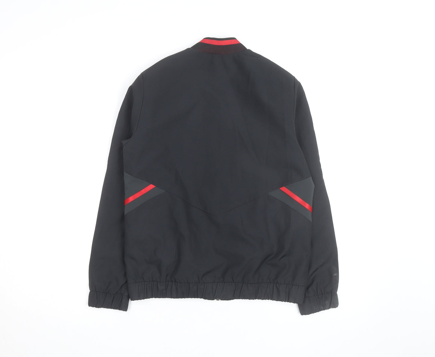 adidas Boys Black Manchester United Track Jacket 9-10 Years Full Zip