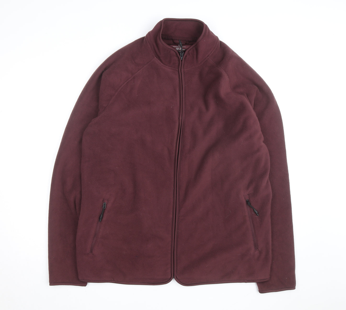Marks and Spencer Men’s Brown XL Fleece Full Zip Activewear Jacket