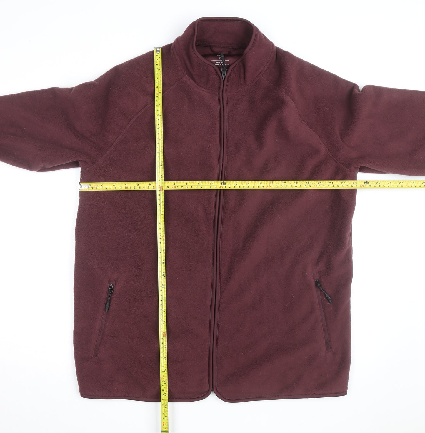 Marks and Spencer Men’s Brown XL Fleece Full Zip Activewear Jacket