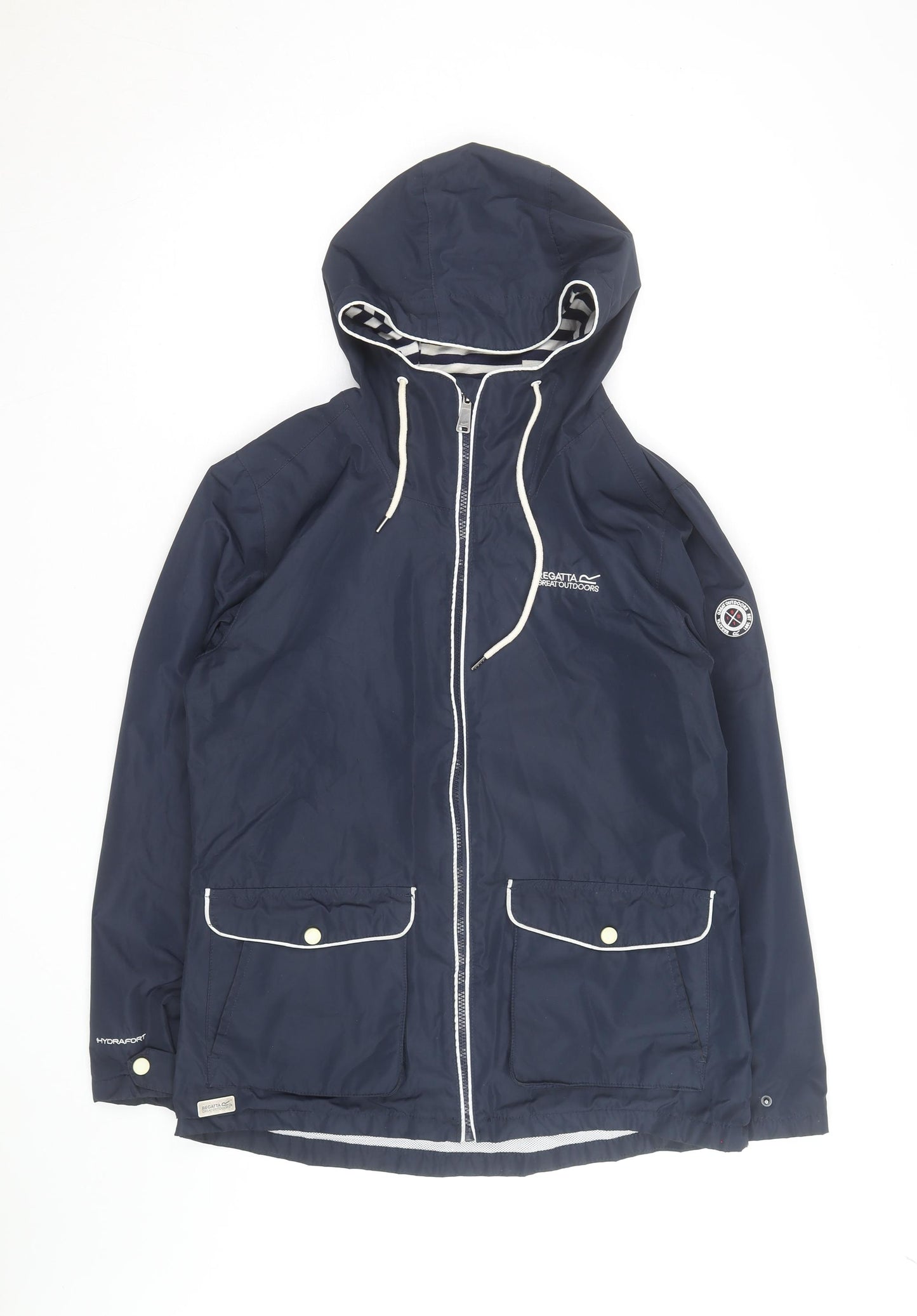 Regatta Women’s Blue Waterproof Hooded Rain Jacket Size 12