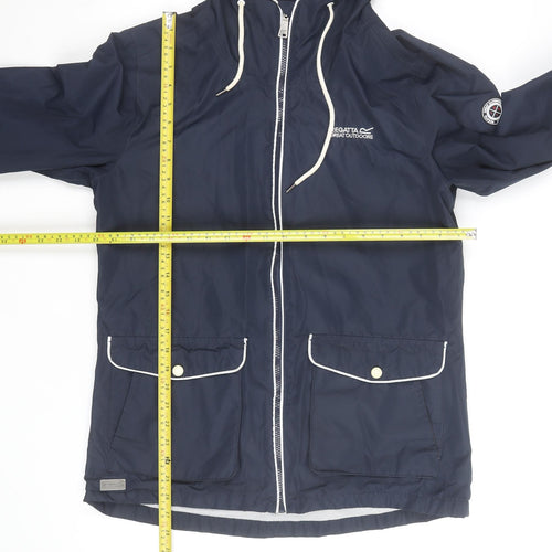 Regatta Women’s Blue Waterproof Hooded Rain Jacket Size 12
