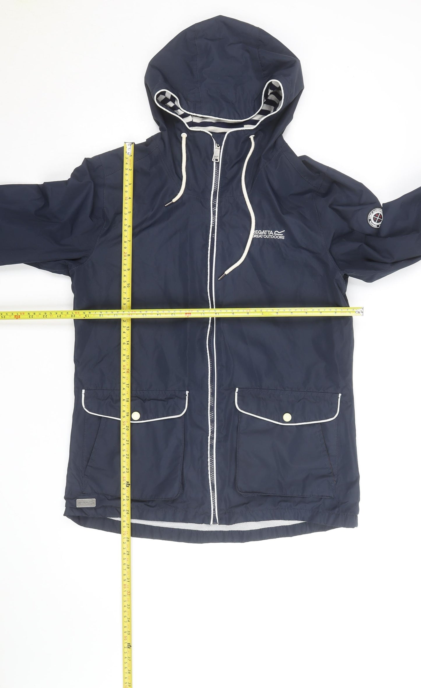 Regatta Women’s Blue Waterproof Hooded Rain Jacket Size 12