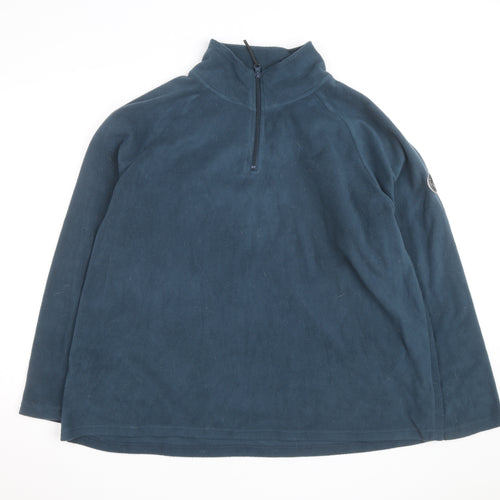Snowdonia Men's Blue 2XL Fleece 1/4 Zip Pullover Sweatshirt
