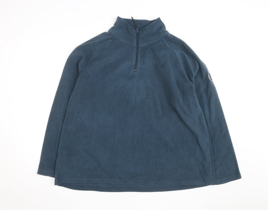 Snowdonia Men's Blue 2XL Fleece 1/4 Zip Pullover Sweatshirt