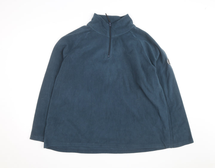 Snowdonia Men's Blue 2XL Fleece 1/4 Zip Pullover Sweatshirt