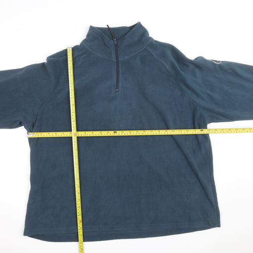 Snowdonia Men's Blue 2XL Fleece 1/4 Zip Pullover Sweatshirt