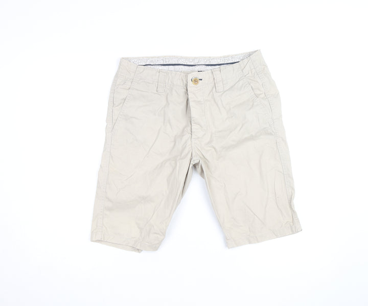 Cedar Wood State Men's Beige Chino Shorts 32 Regular Cotton Blend
