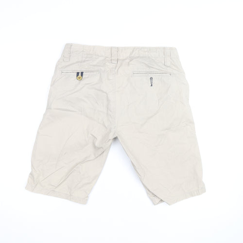 Cedar Wood State Men's Beige Chino Shorts 32 Regular Cotton Blend