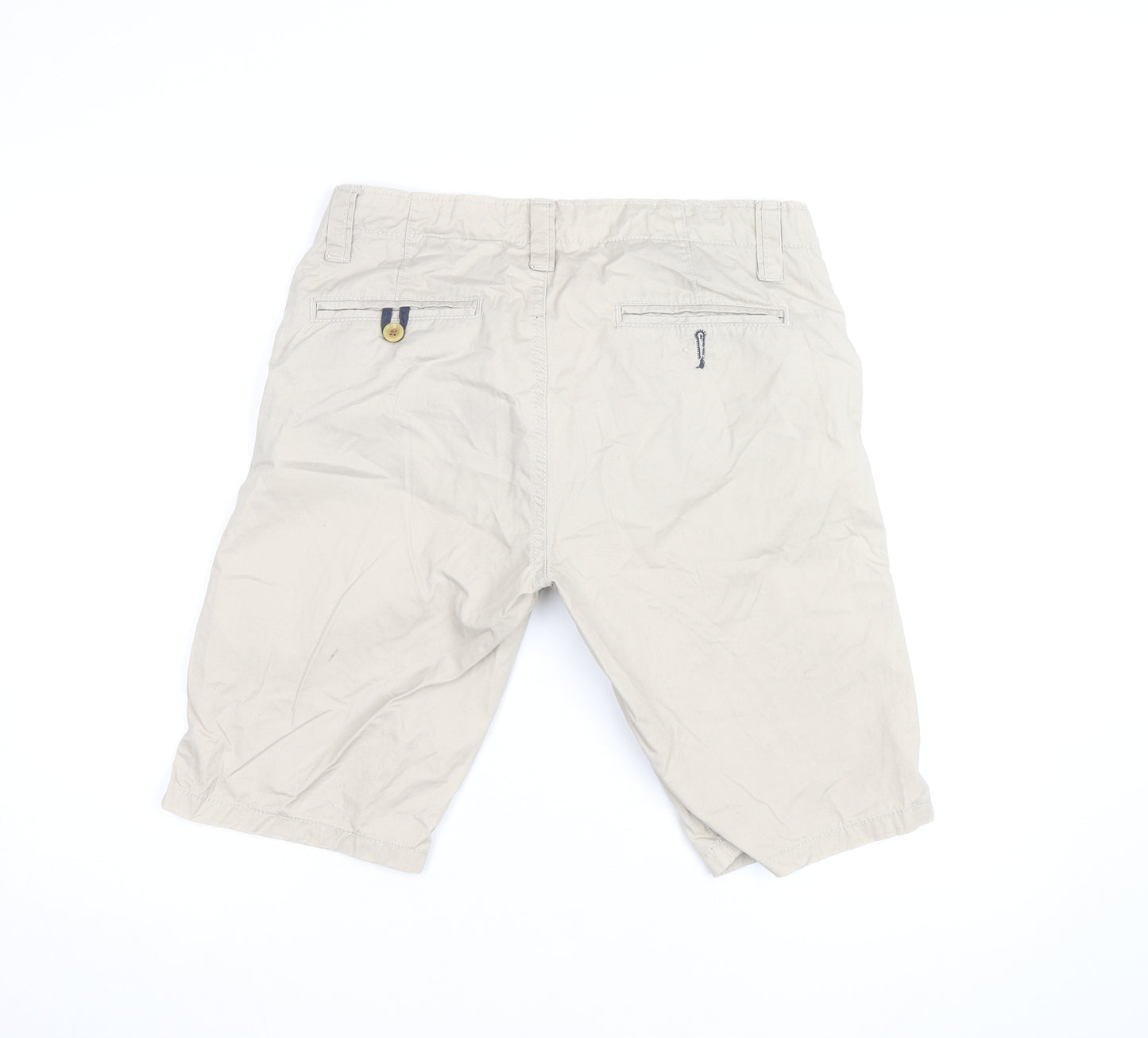 Cedar Wood State Men's Beige Chino Shorts 32 Regular Cotton Blend