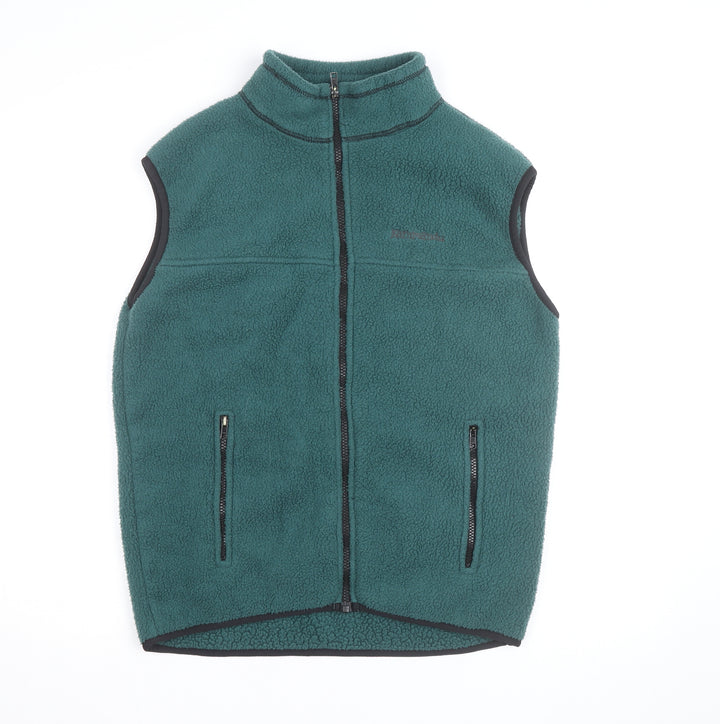 Polartec Men's Green Fleece Zip Waistcoat Bodywarmer Size S