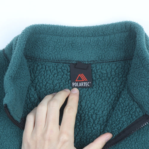 Polartec Men's Green Fleece Zip Waistcoat Bodywarmer Size S