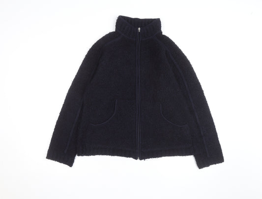 Eliza Scott Men's Black Full Zip Chunky Knit Jumper M