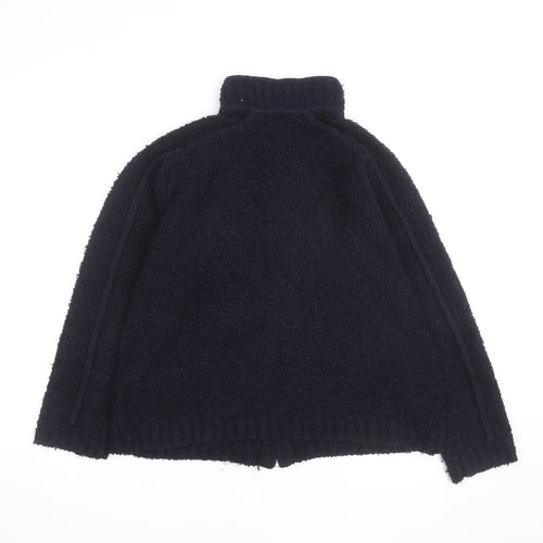 Eliza Scott Men's Black Full Zip Chunky Knit Jumper M